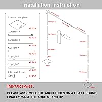 Hecis 8ft x 10ft Pipe and Drape Backdrop Stand — image 7