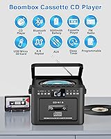 Greadio GB-W16 Boombox CD and Cassette Player — image 6