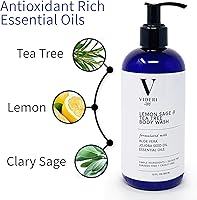 Videri Sulfate Free Body Wash Lemon Sage & Tea Tree 12oz — image 2