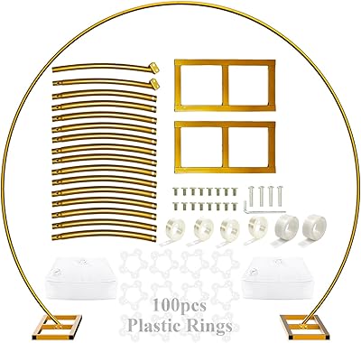 LANGXUN 9ft Metal Circle Balloon Arch Stand