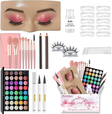 Aibipo Makeup Practice Face Board Kit