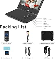 HotHat 12.5″ Portable DVD Player with Bluetooth and 10.1″ Swivel Screen — image 7