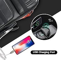 Bopai 40L Genuine Leather Laptop Backpack — image 3