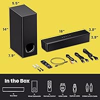 PHEANOO P15 2.1 Compact Sound Bar with Subwoofer — image 6