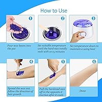 YONHAI Waxing Kit with 4 Hard Wax Beans & 10 Applicator Sticks — image 4