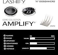 Lashify Amplify 8mm Gossamer Eyelash Extensions Refill, Ash Color — image 3