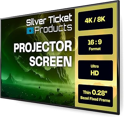 Silver Ticket S7-169150 150-inch 16:9 Fixed Frame Projection Screen