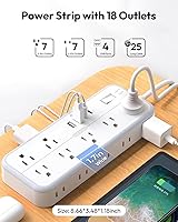 NTONPOWER 25 FT Extension Cord with 14 Outlets and 4 USB Ports — image 2