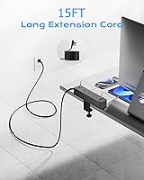 Acozvin Desk Clamp Power Strip 15FT — image 4