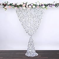 SFN SKY 9FTx9FT Silver Sequin Backdrop Curtains — image 8
