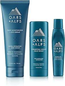 Oars + Alps Men's Skin Care Kit, 3 Items, Travel Size Review