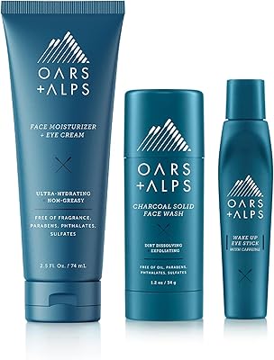Oars + Alps Men's Skin Care Kit, 3 Items, Travel Size