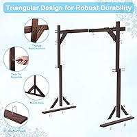 Kusamue Wooden Wedding Arch 7.48 FT Square — image 3