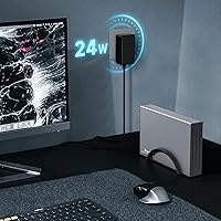 ikuai 3.5″ Hard Drive Enclosure USB 3.0 / USB C to SATA for 3.5 inch HDD & SSD, Up to 20TB — image 5