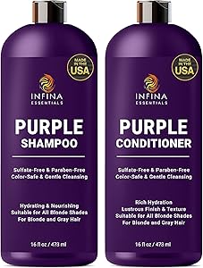 INFINA ESSENTIALS Purple Shampoo and Conditioner Set, 16 fl oz Review