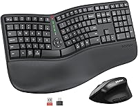 MEETION DirectorC Ergonomic Wireless Keyboard and Vertical Mouse — image 1