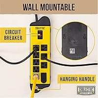 Cablectric Heavy Duty Power Strip Surge Protector 8 Outlets 6 ft Extension Cord — image 6