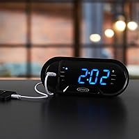 Jensen JCR-298 AM/FM Dual-Alarm Digital Clock Radio with Bluetooth — image 5