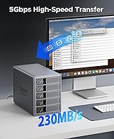 ORICO 9858RU3 5-Bay RAID HDD Enclosure 110TB — image 4