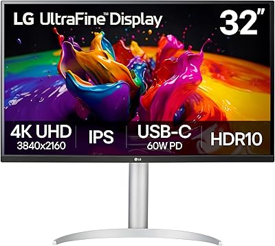LG 32UP83A-W 32-inch 4K UHD Monitor