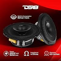 DS18 PRO-HY6.4MSL 6.5″ Shallow Hybrid Mid-Range Car Audio Loudspeaker — image 2