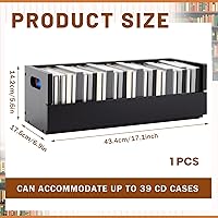 CroBlissful Wooden CD Storage Box Holder Shelf — image 2