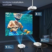 HOMPOW C10 Native 1080P Bluetooth Projector — image 8