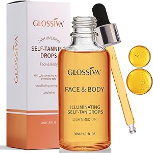 Glossiva Self Tanning Drops 1.01 Fl Oz Review