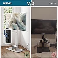 FITUEYES Floor Swivel TV Stand with Power Outlet for 32-65 Inch TVs — image 8