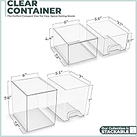 Sorbus Acrylic Storage Containers 2-Pack — image 3