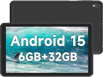 BYANDBY BYQ2 7-inch Android 15.0 Tablet, 6GB RAM, 32GB Storage