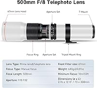 JINTU 500-1000mm f/8 Telephoto Lens for Canon EF Cameras — image 5