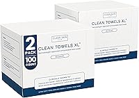 Clean Skin Club Clean Towels XL, 100% Biobased Face Towels, 100 Count — image 1