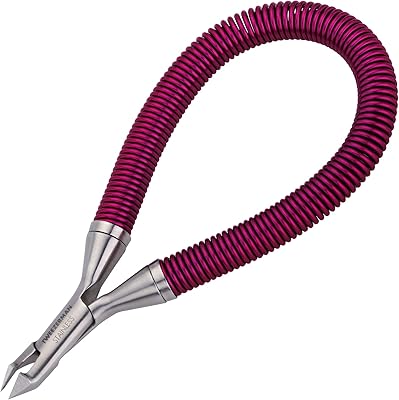 Tweezerman Grip & Snip Spiral Spring Cuticle Nipper (Blue/Pink)