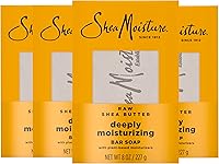 SheaMoisture Raw Shea Butter Bar Soap 4-Pack, 8 oz — image 1