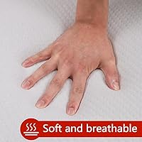 Lxztayuk Lash Bed Foam Topper, 73x24x2 inch White Memory Foam — image 5