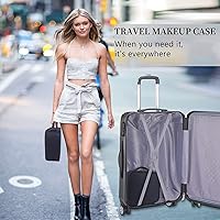 Oewoer Travel Makeup Bag 3 Layers Marble Pattern — image 6