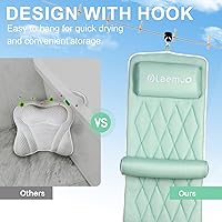 Olaemuo Full Body Bath Pillow with Removable Lumbar Cushion - Green — image 6