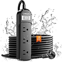 VNJ Outdoor Power Strip with 3 AC Outlets, IPX6 Waterproof, 15FT Extension Cord — image 1