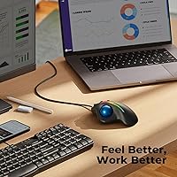 PORLEI TM551 Wired Trackball Mouse — image 7