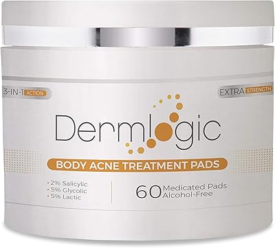 Dermlogic Acne Treatment Pads - 2% Salicylic Acid, Exfoliating, Unscented