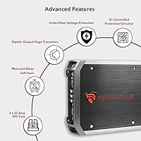 Rockville RXA-F2 2400W 4-Channel Car Amplifier — image 3