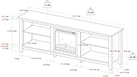 Walker Edison Wren Classic 70-Inch Fireplace TV Stand — image 8