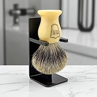 Parker 3-Band Pure Badger Bristle Shaving Brush – Faux Ivory Handle — image 4