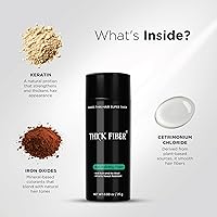THICK FIBER Hair Fibers for Thinning Hair & Bald Spots - Auburn, 25g — image 3