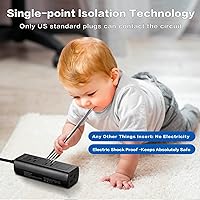 MELAUDI Outdoor Power Strip 50FT Extension Cord — image 4