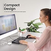 Perixx PERIBOARD-409H Mini Keyboard with USB Hubs — image 4