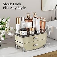 LAMU Makeup Organizer with 2 Drawers, White — image 3