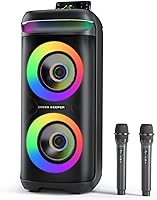 GREEN KEEPER GKD60 Karaoke Machine with 2 Wireless Microphones — image 1