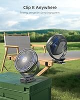 Koonie 10000mAh Rechargeable Portable Clip-on Fan — image 6